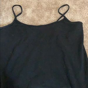Black tank top